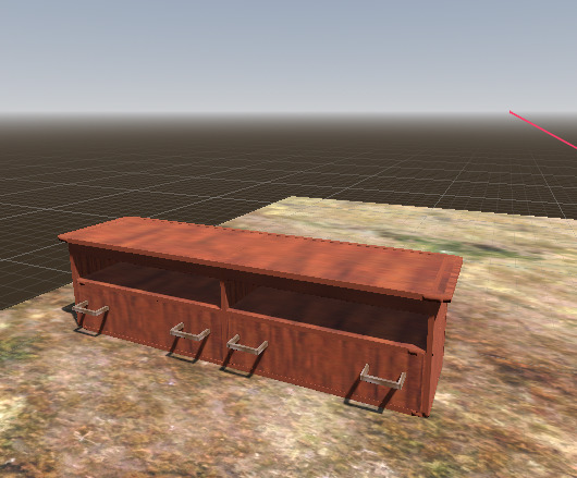 horror tv stand Low-poly 3D model_0