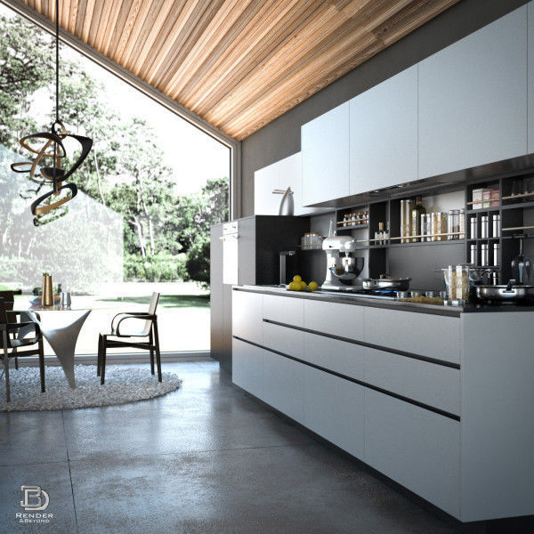 Modern Kitchen 3D model_1