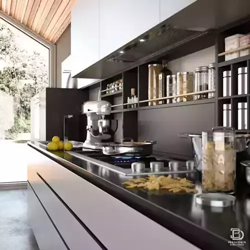 Modern Kitchen 3D model