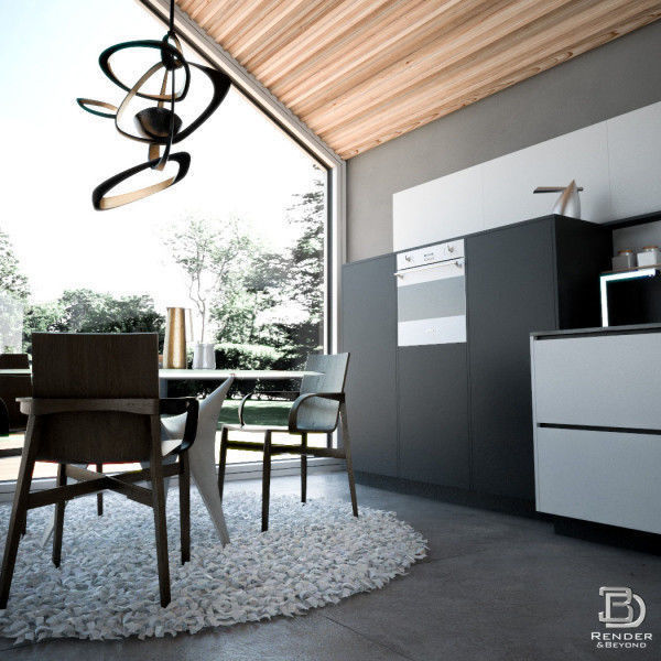 Modern Kitchen 3D model_2