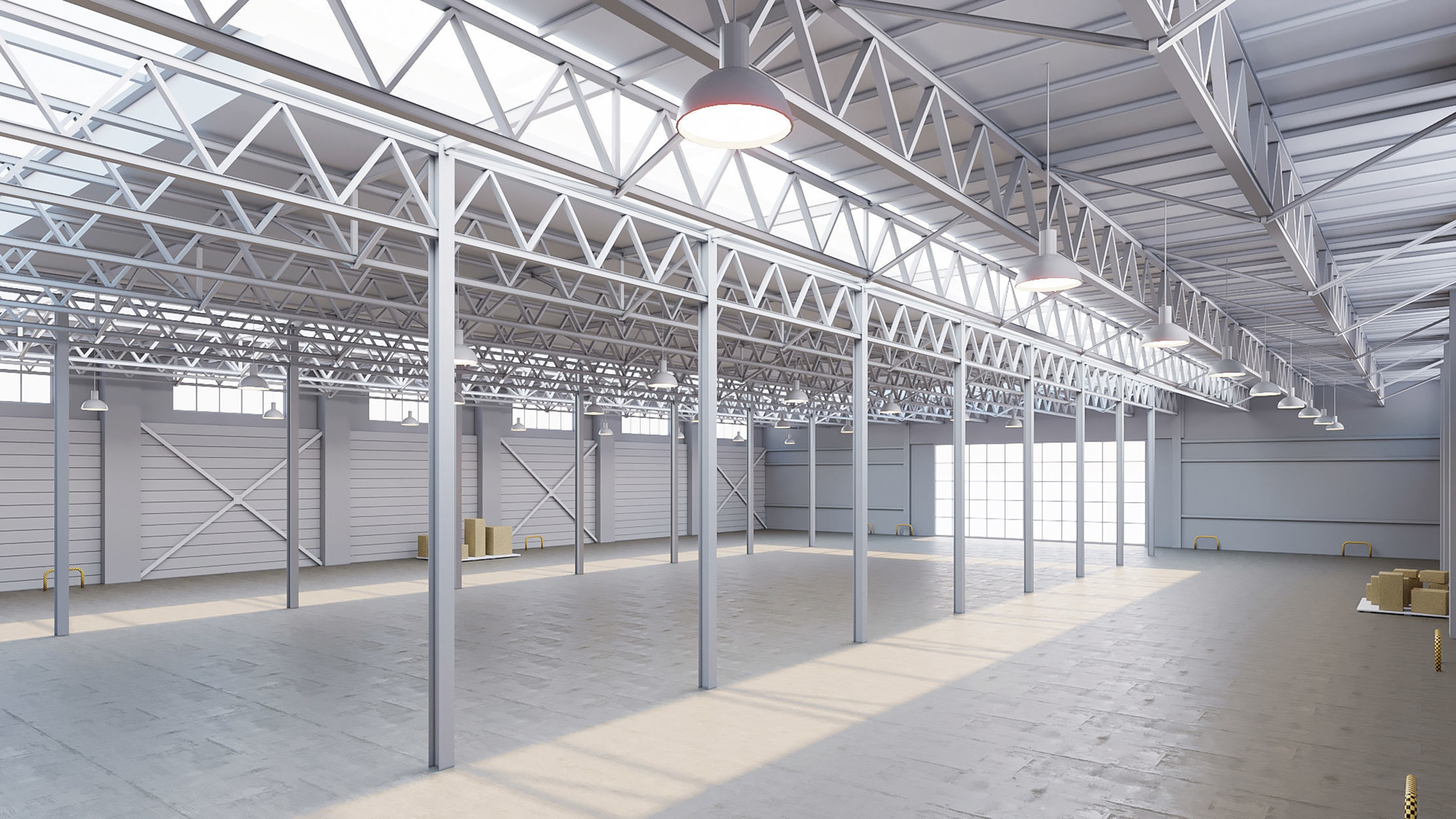 5 low poly interior warehouse Vol 04 3D Model Collection_25