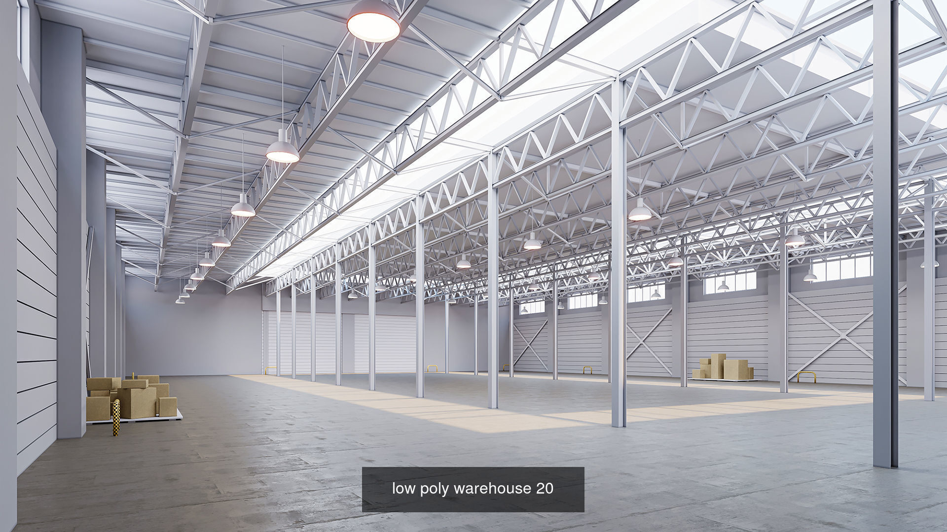 5 low poly interior warehouse Vol 04 3D Model Collection_6