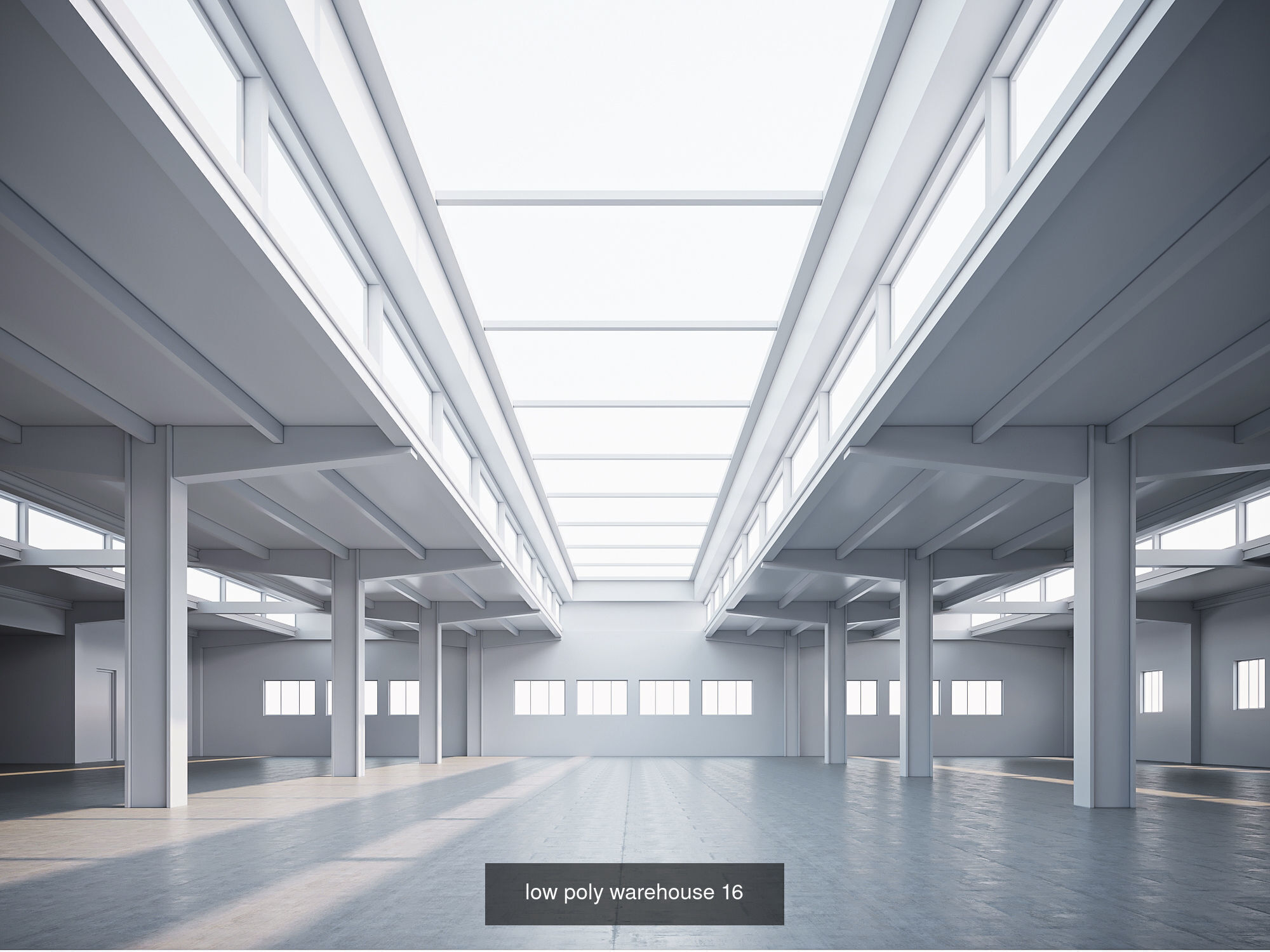 5 low poly interior warehouse Vol 04 3D Model Collection_2