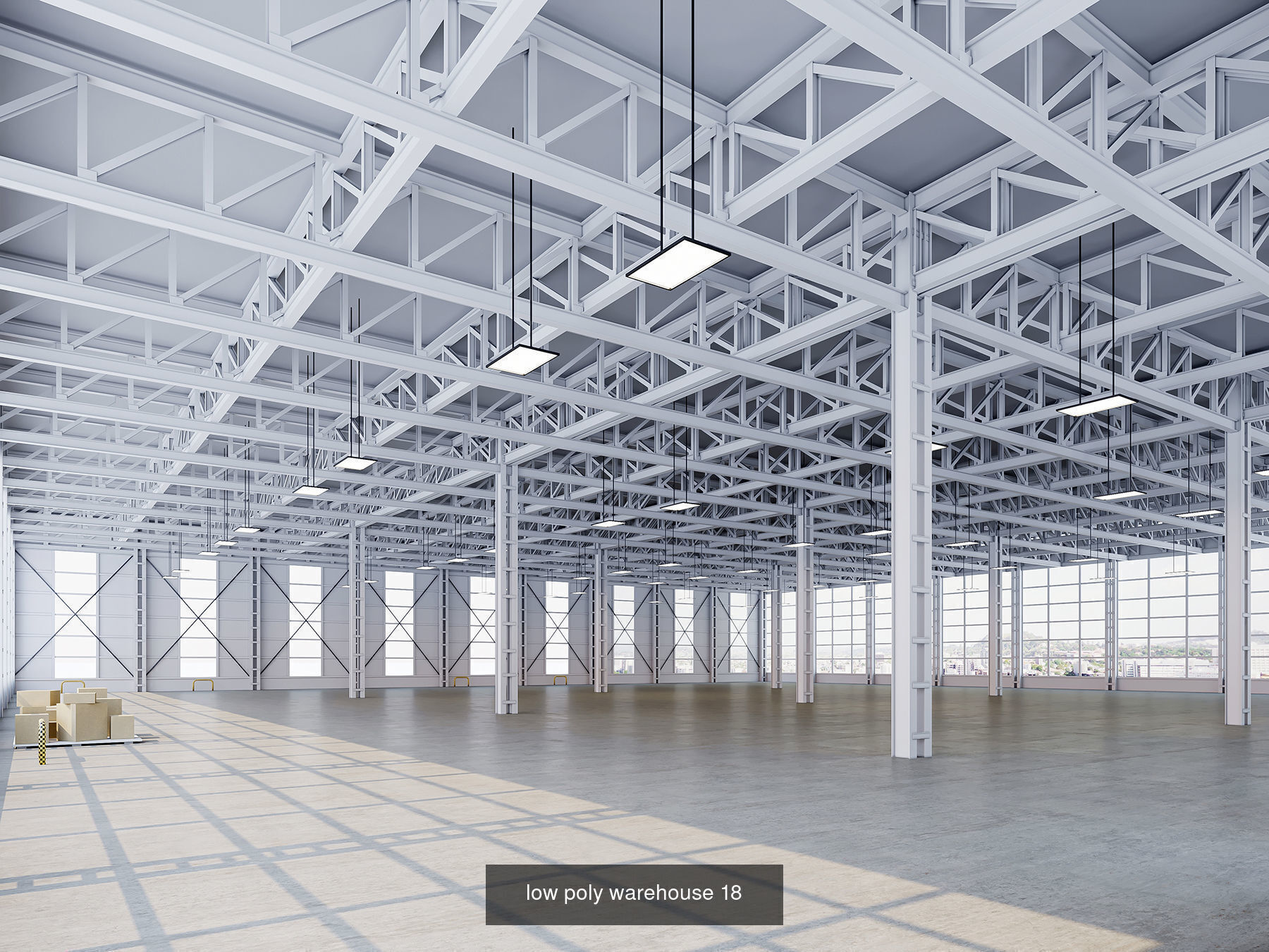 5 low poly interior warehouse Vol 04 3D Model Collection_5