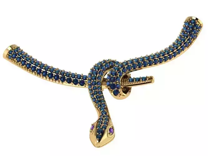 Snake Necklace for Symbolic Serpent Pendant for Power