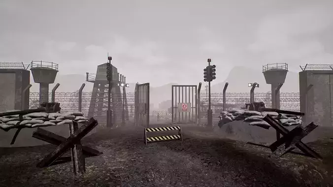 Military Checkpoint - Unreal Engine Compatible