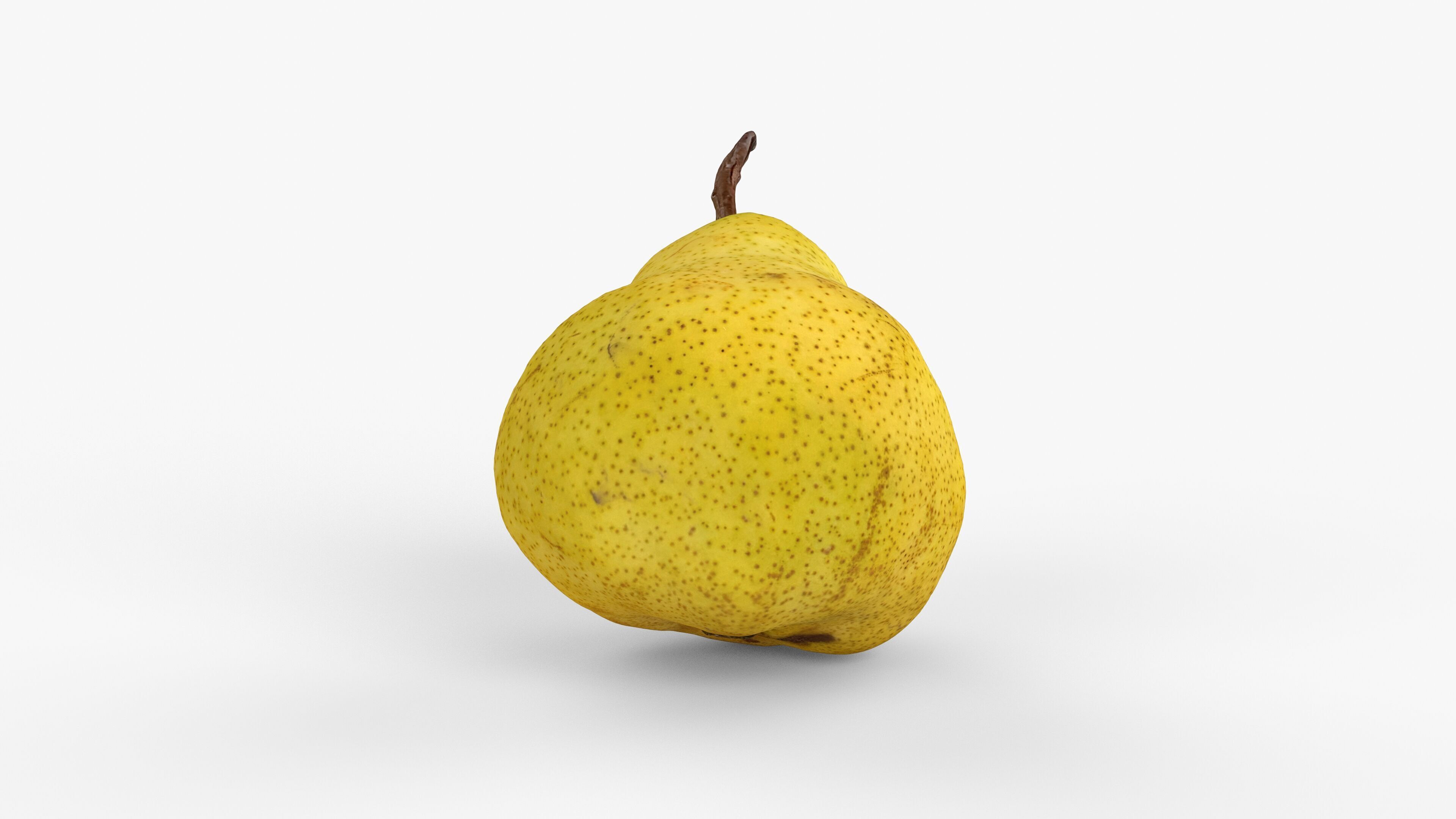 Photorealistic 3D scan of pear Low-poly 3D model_7