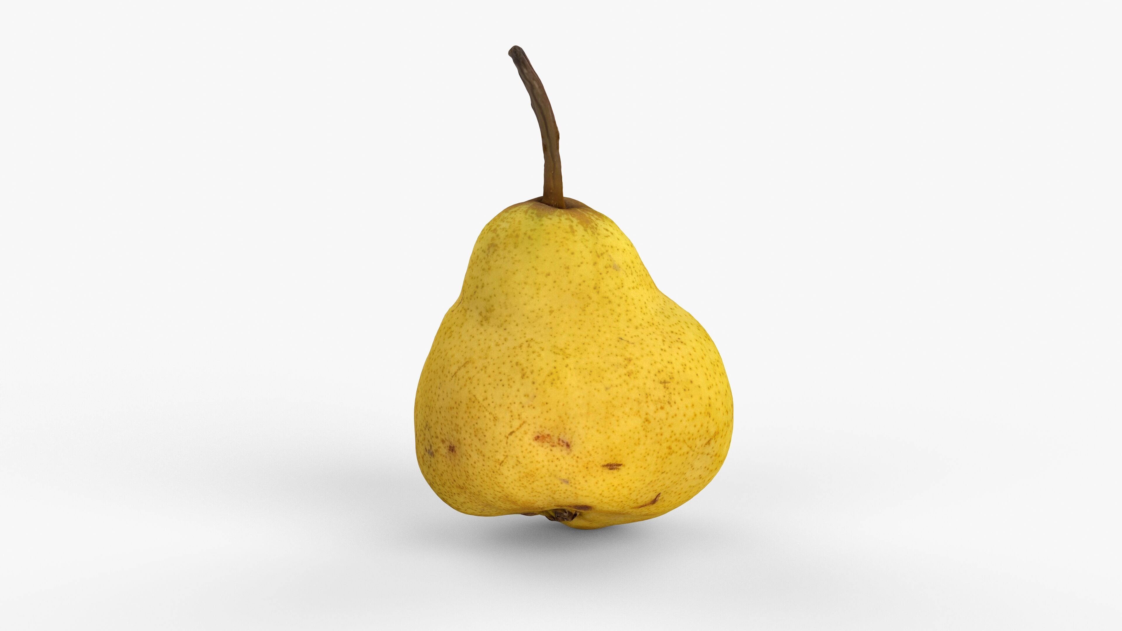 Photorealistic 3D scan of pear Low-poly 3D model_3