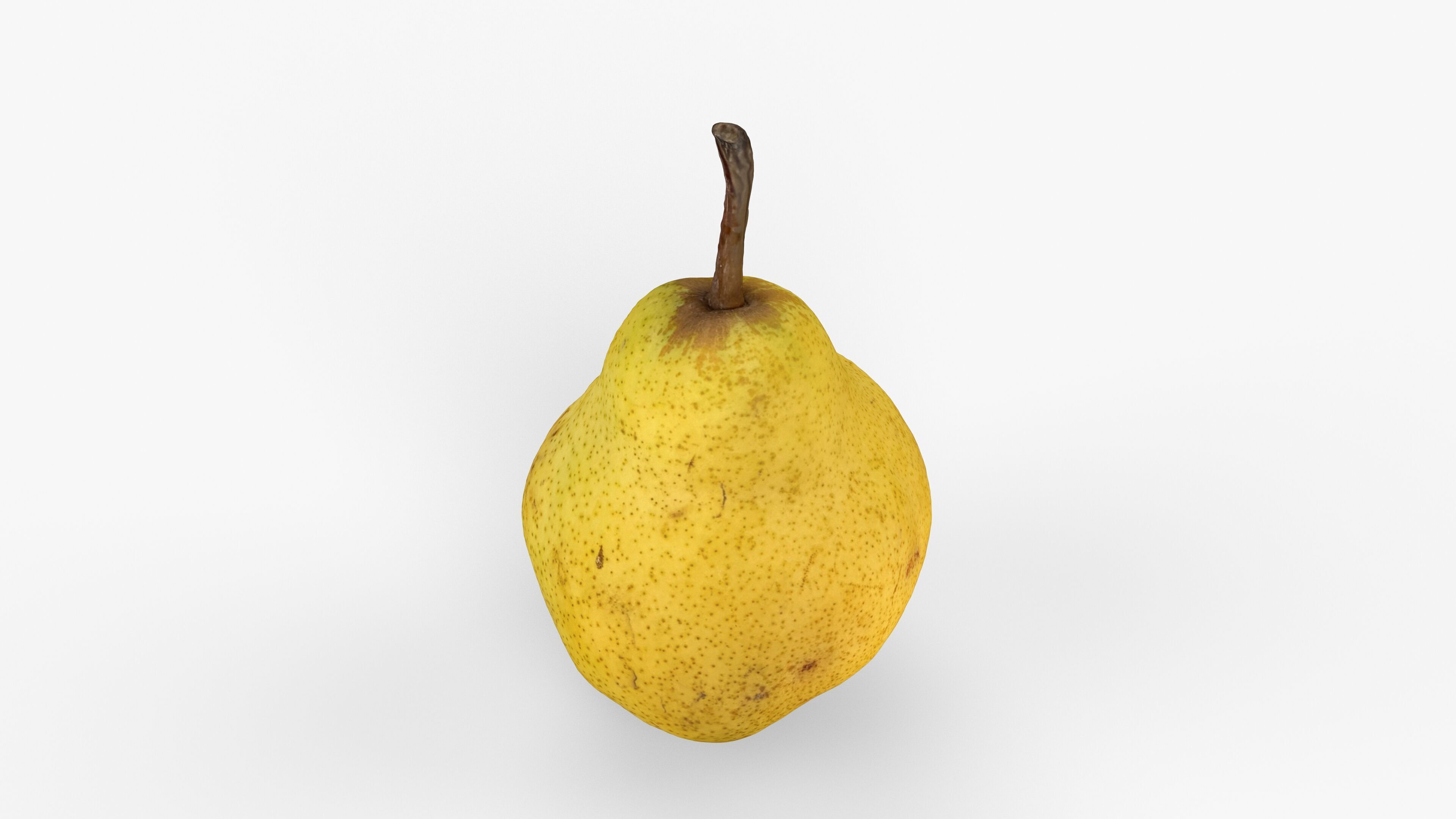 Photorealistic 3D scan of pear Low-poly 3D model_5