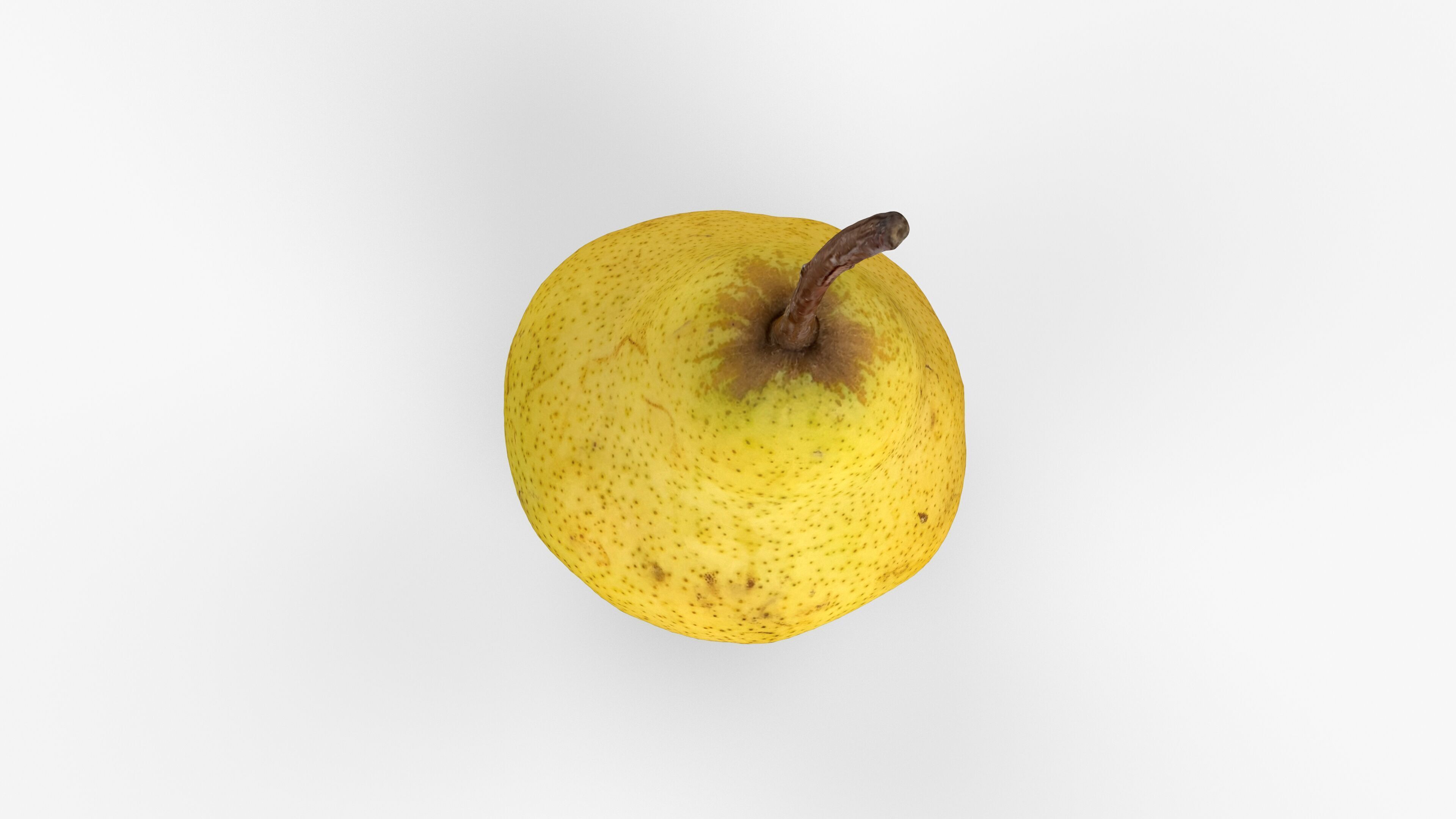 Photorealistic 3D scan of pear Low-poly 3D model_8