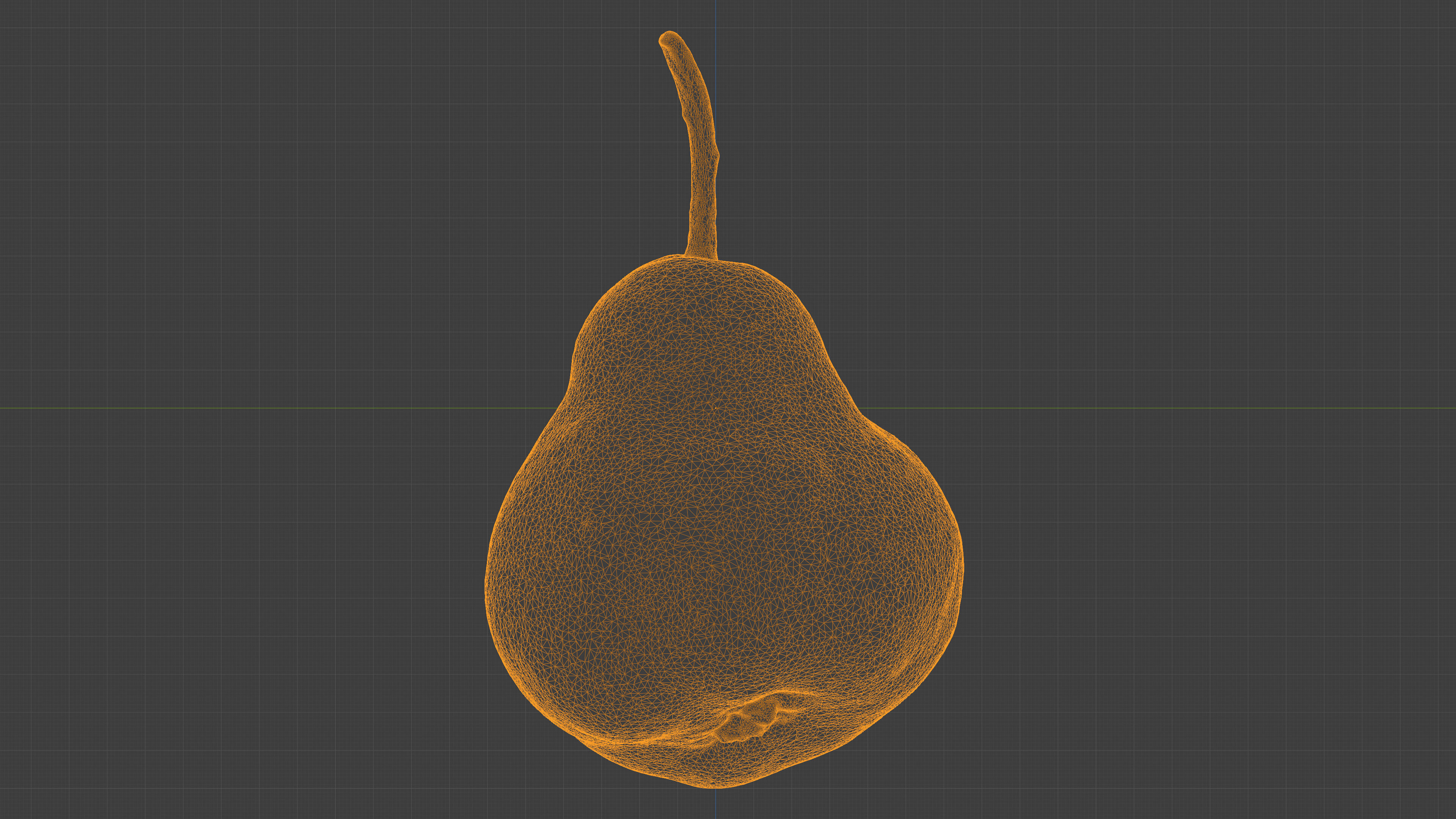Photorealistic 3D scan of pear Low-poly 3D model_30