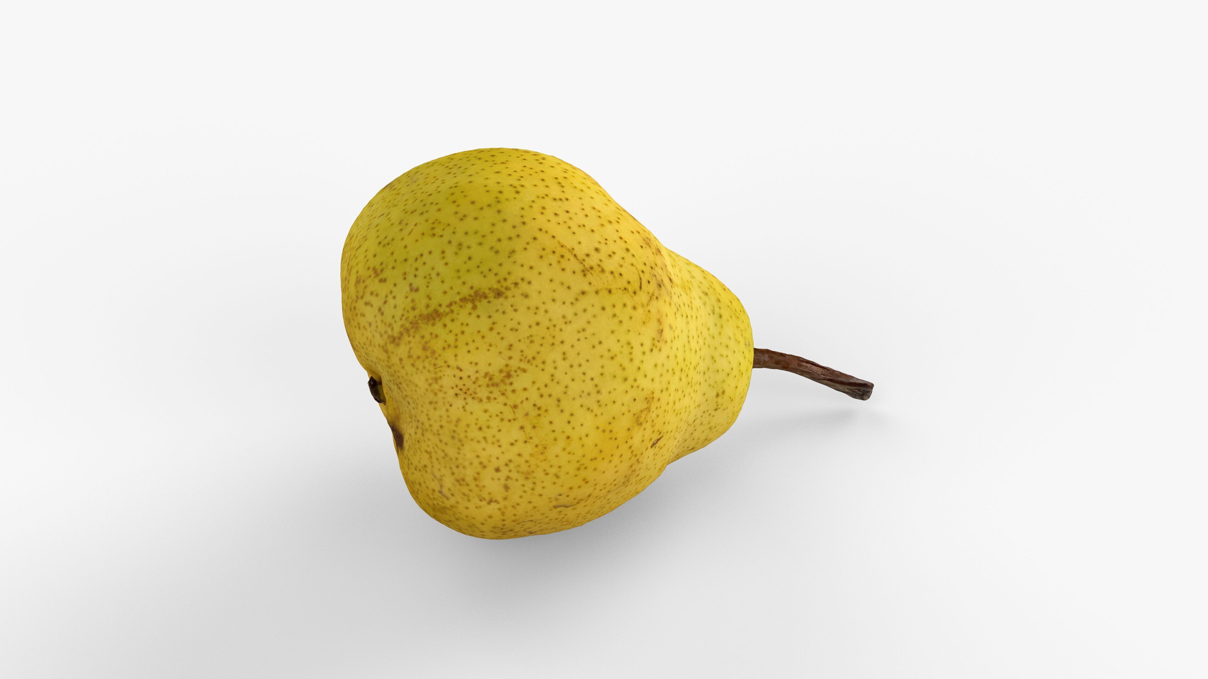Photorealistic 3D scan of pear Low-poly 3D model_9