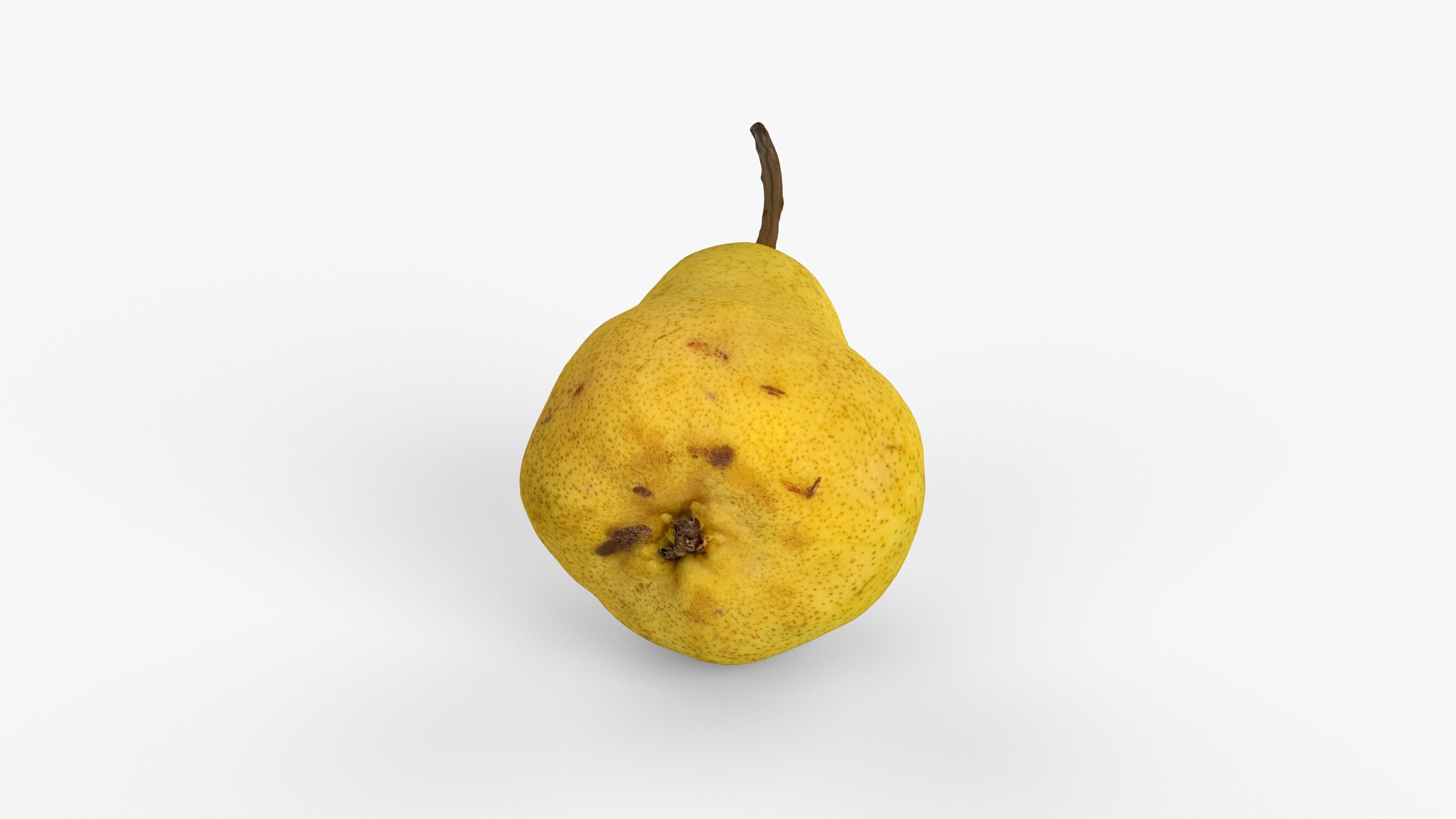 Photorealistic 3D scan of pear Low-poly 3D model_11
