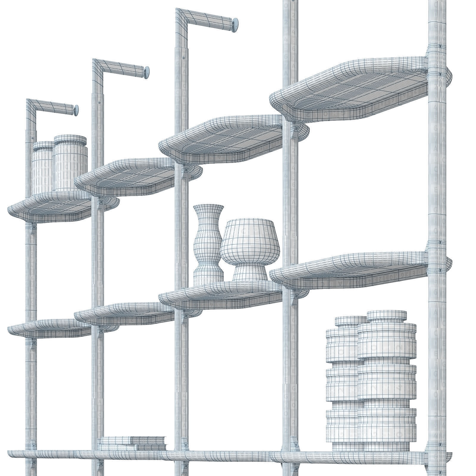 Baxter Libelle bookcase 3D model_6