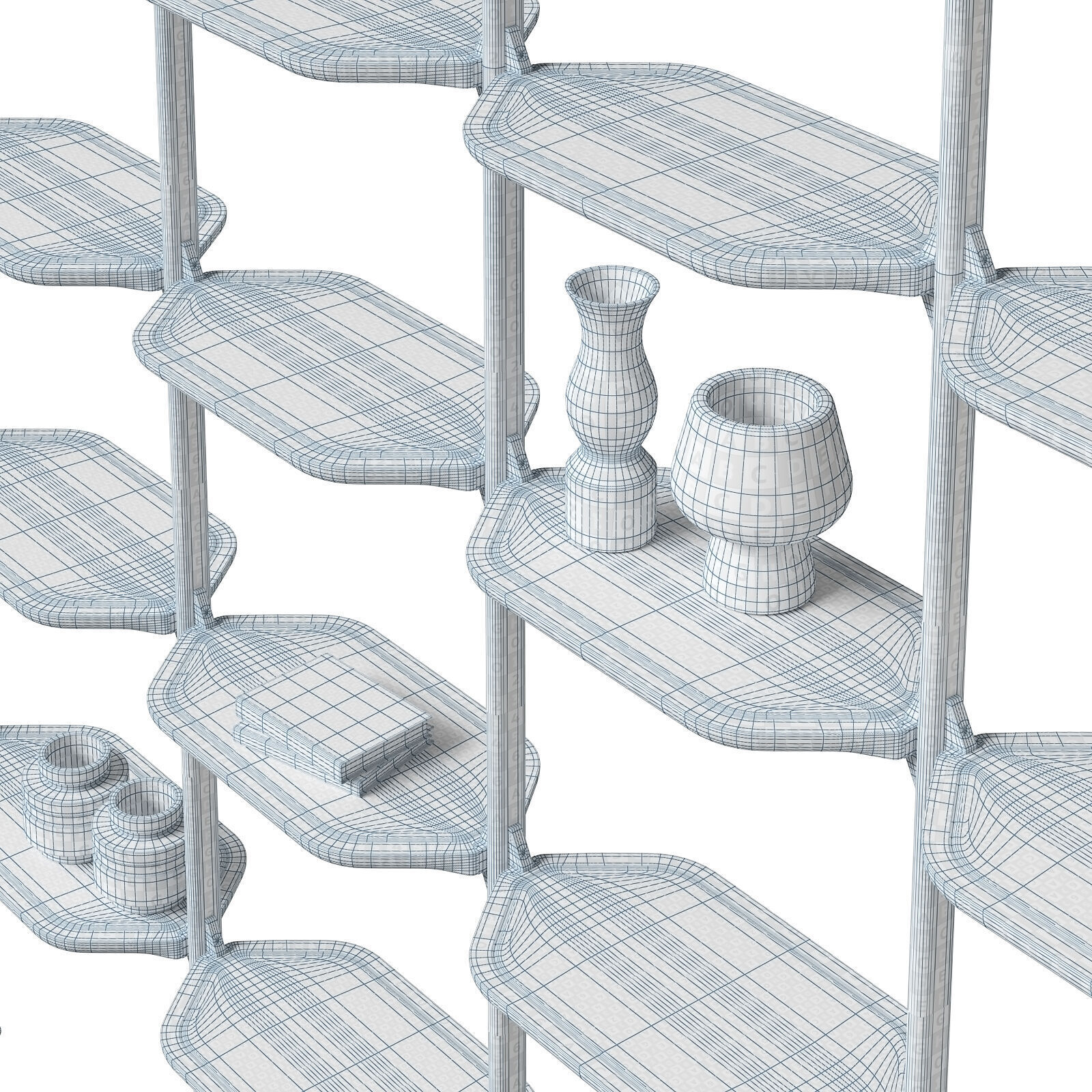 Baxter Libelle bookcase 3D model_7