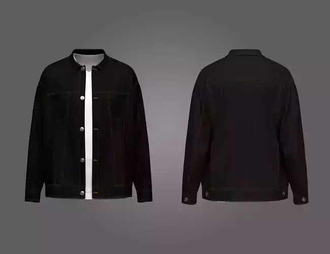 Male Over-fit Denim Jumper