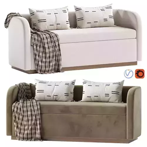 Marina Storage Bench 3D model