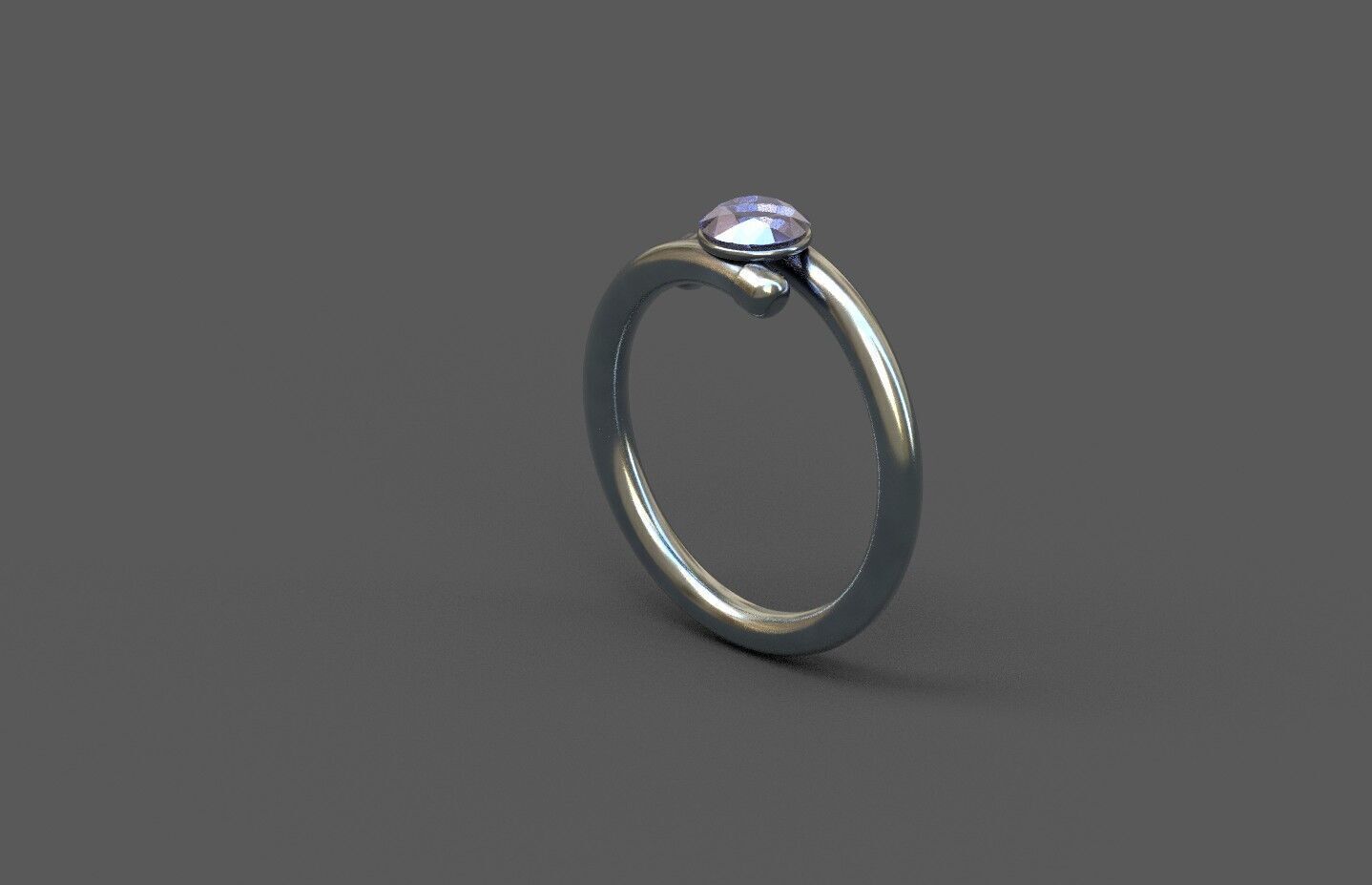 High-Quality 3D Ring Model Low-poly 3D model_2
