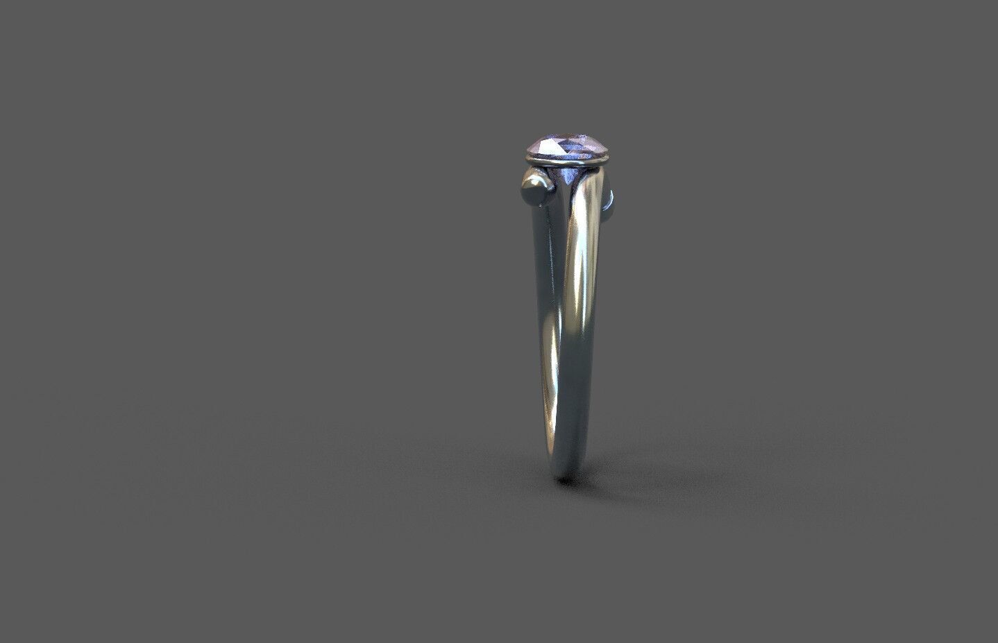 High-Quality 3D Ring Model Low-poly 3D model_3