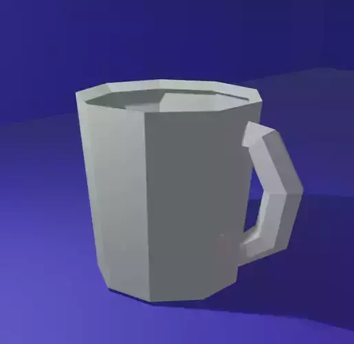 Cup low poly