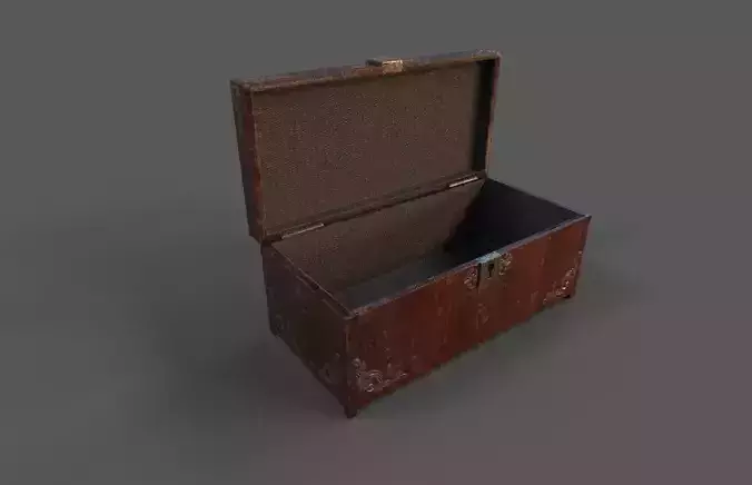 Chest-Storage Box 3D Model Low-poly 3D model