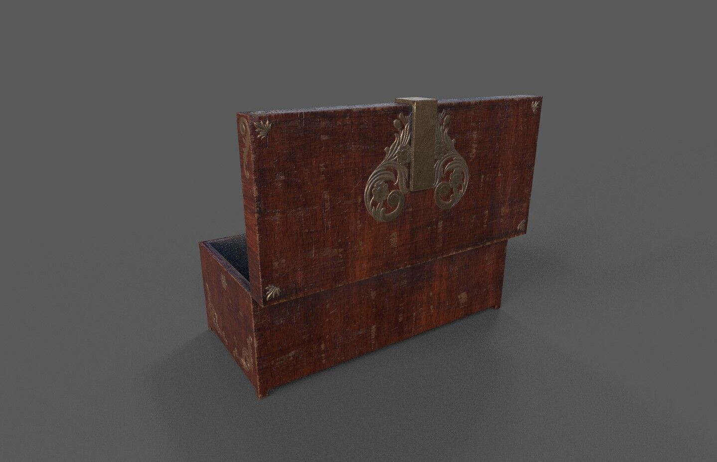 Chest-Storage Box 3D Model Low-poly 3D model_3