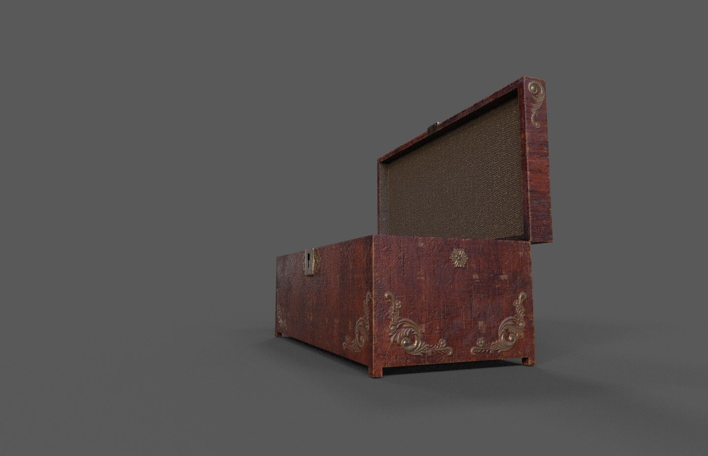 Chest-Storage Box 3D Model Low-poly 3D model_2