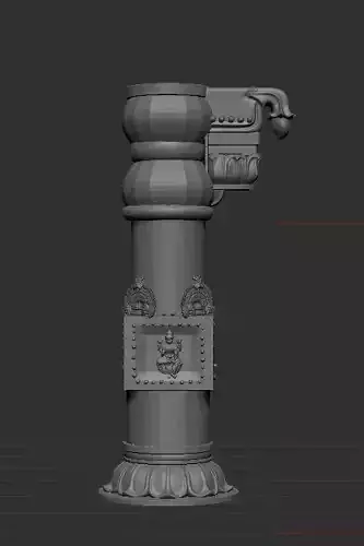 Indian Temple Pillars with Traditional designs