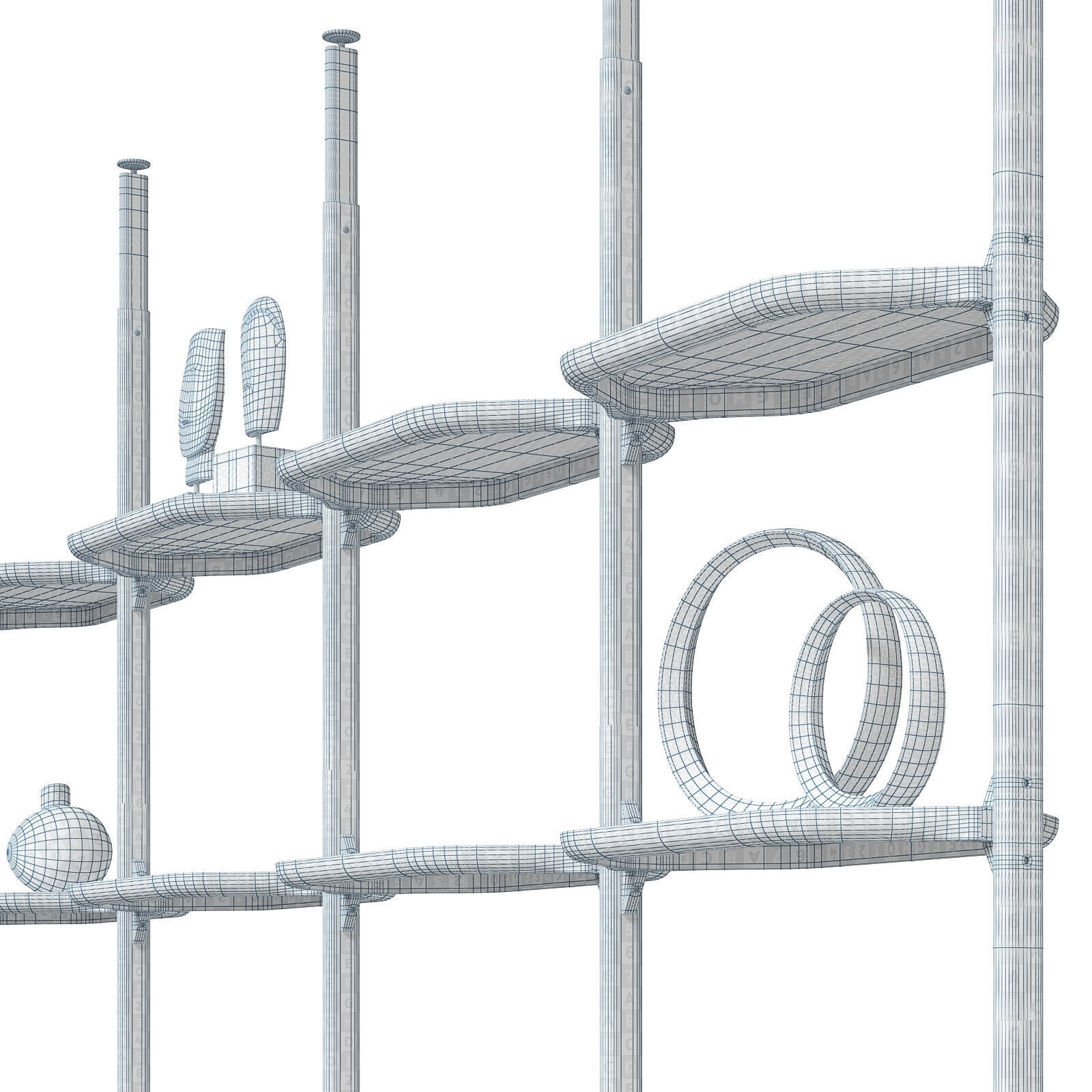 Baxter Libelle bookcase 3D model_6