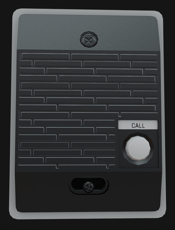 Door Intercom Pack 02 Low-poly 3D model_3