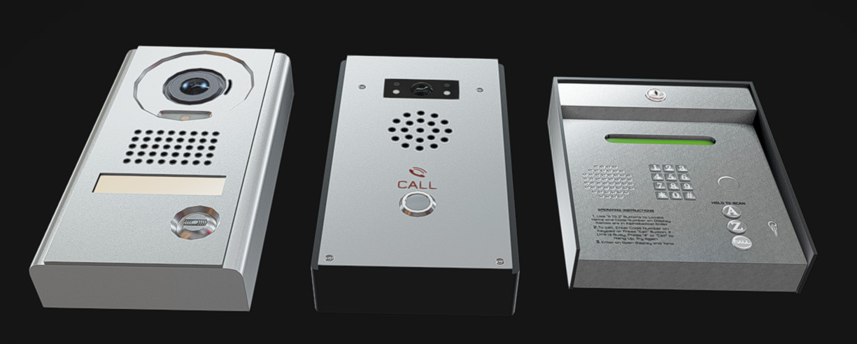 Door Intercom Pack 03 Low-poly 3D model_4