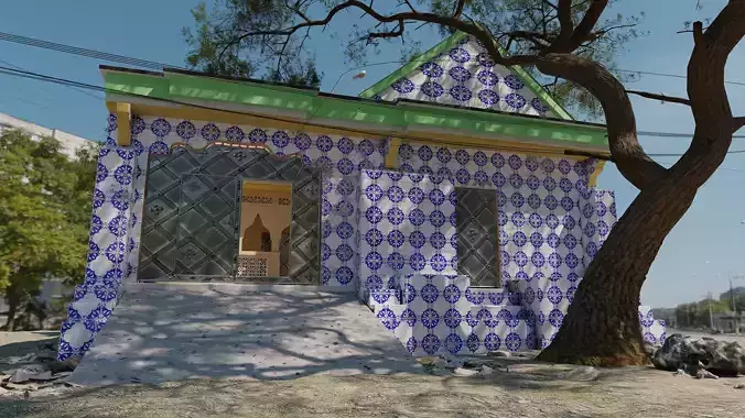 Realistic Somali Villa 3D Model  Luxury House with PBR Textures