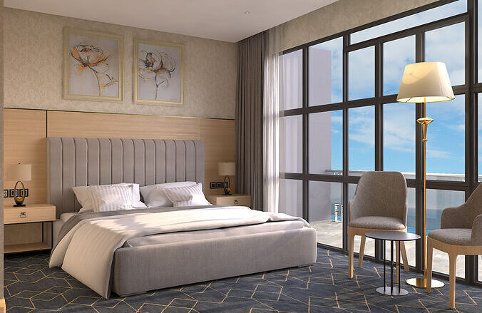 Hotel Room 3D model