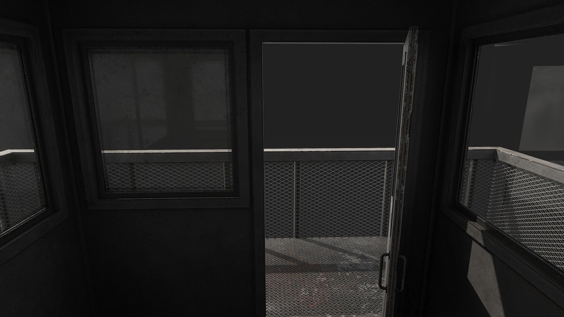 Watch tower v1 Low-poly 3D model_5