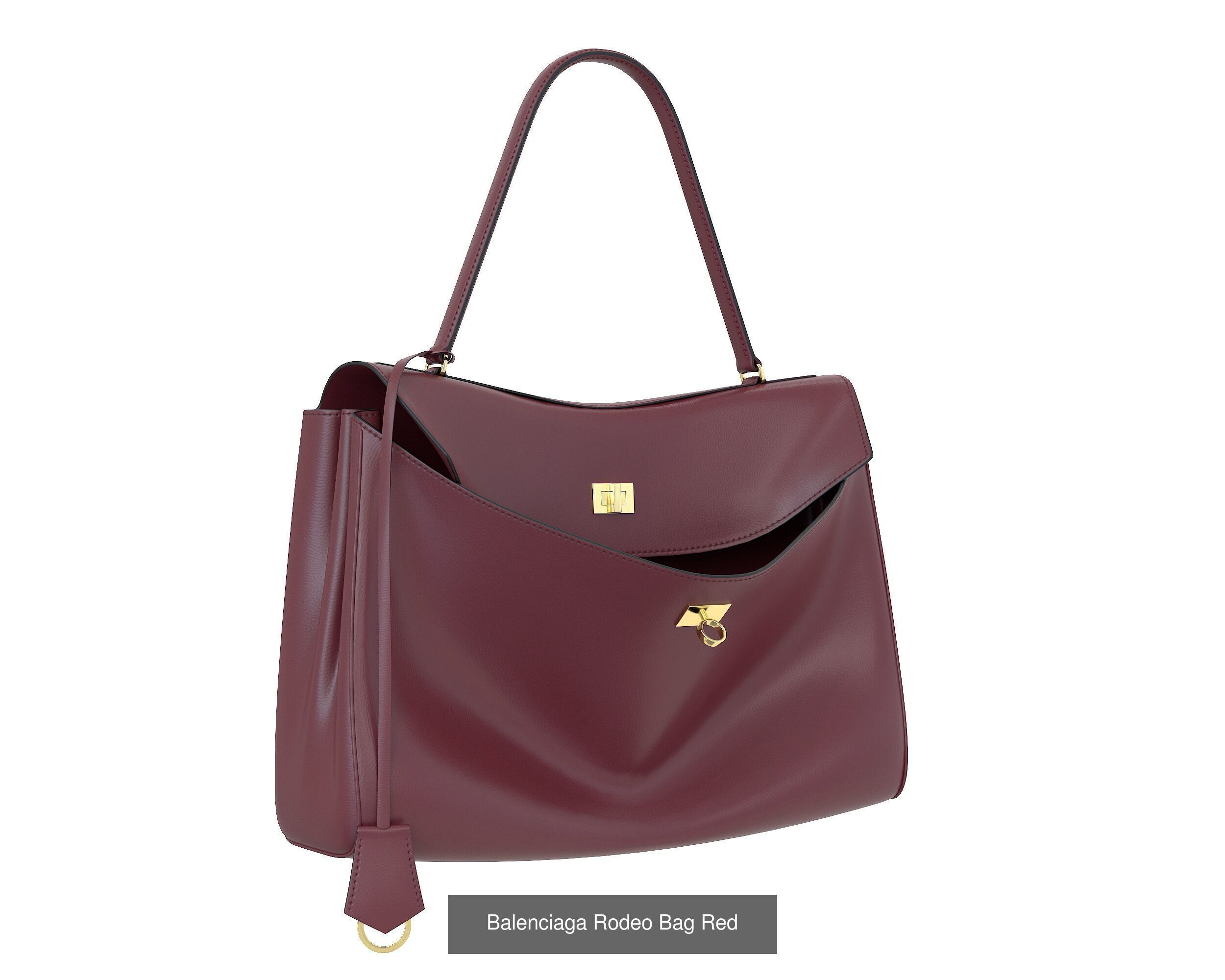 Balenciaga Rodeo Bag  3D Model Collection_6