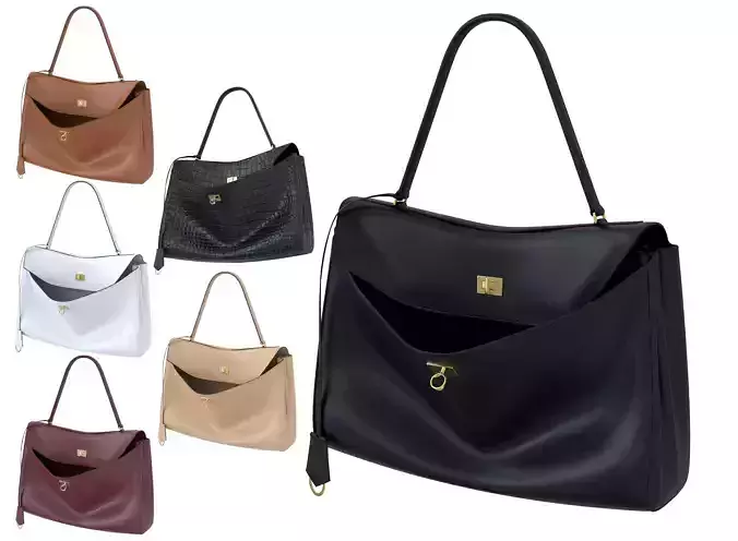 Balenciaga Rodeo Bag  3D Model Collection