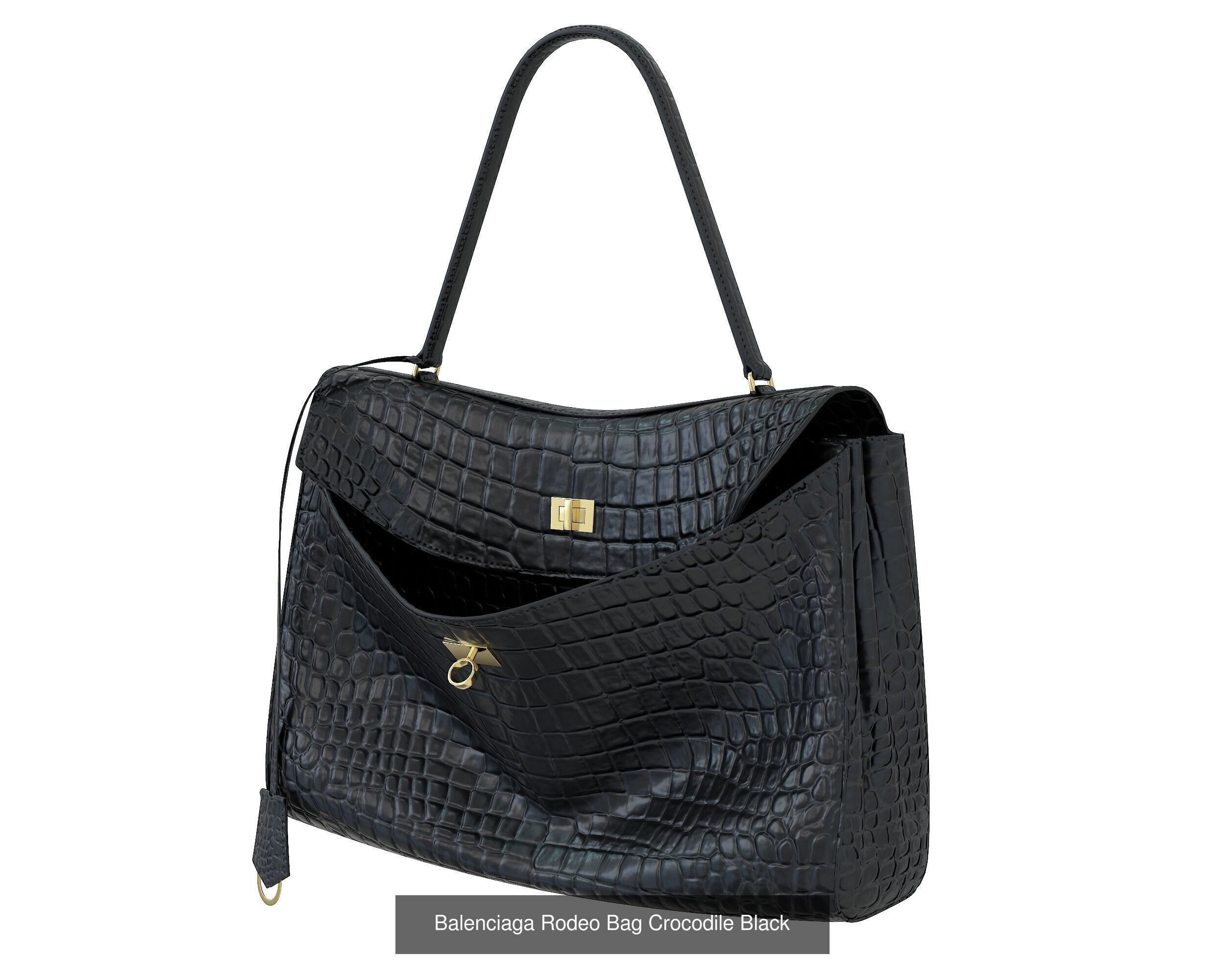 Balenciaga Rodeo Bag  3D Model Collection_3