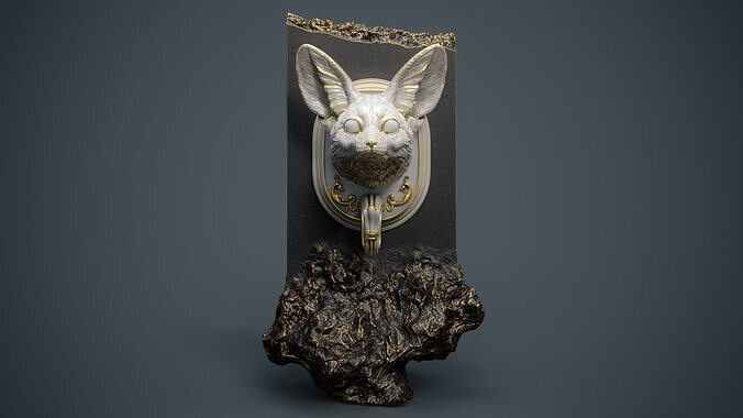 fennec fox wall hanger for 3D printing 3D print model