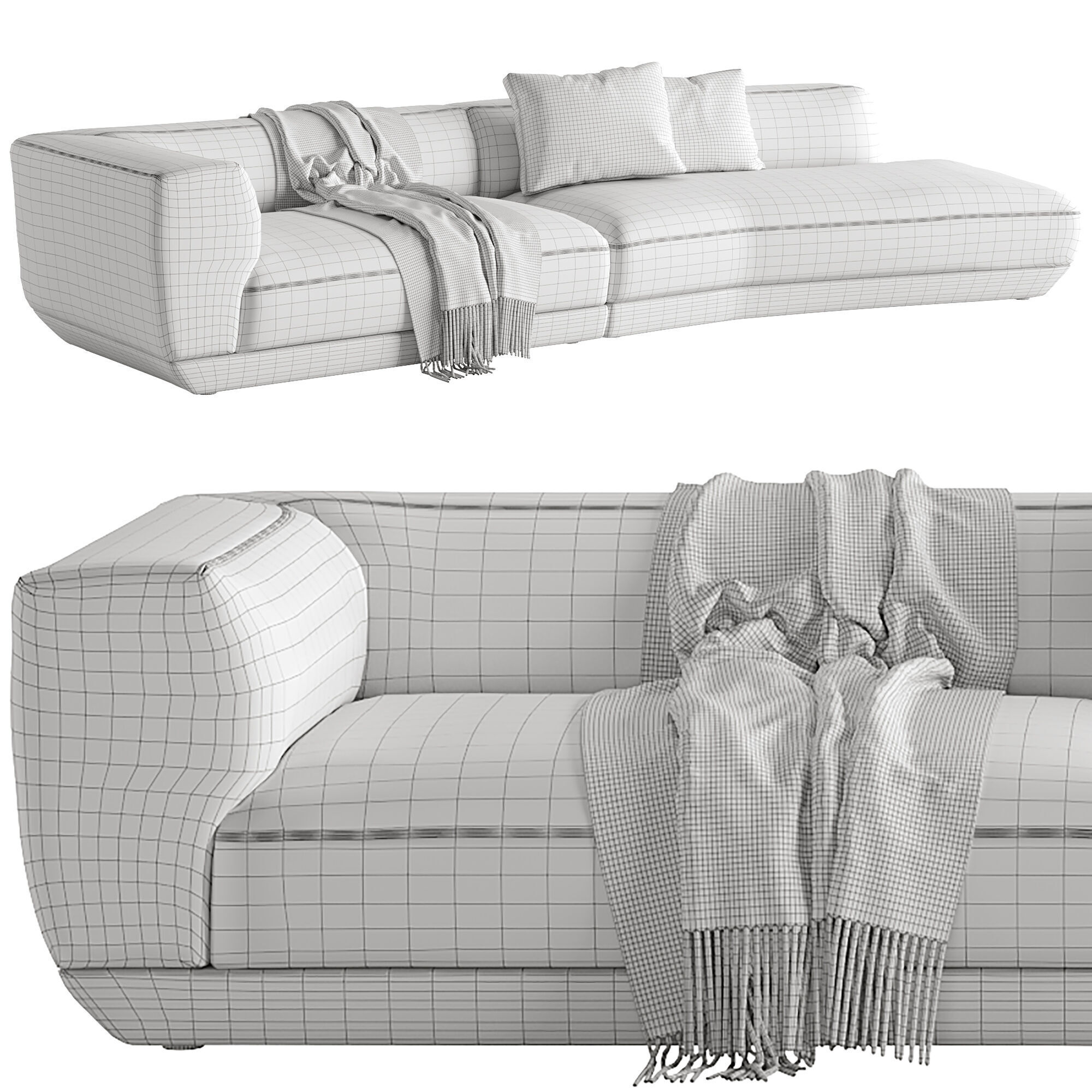 Sofa Loungescape 3D model_3