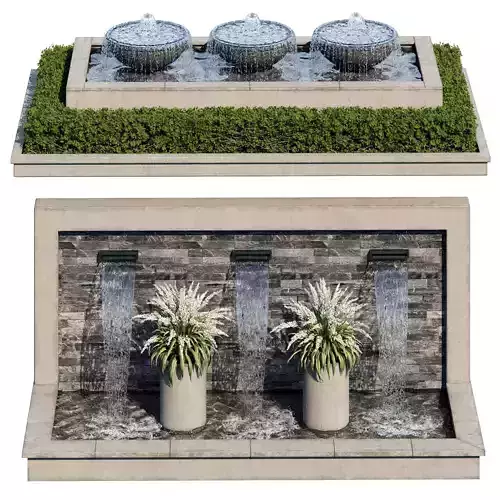 Waterfall fountains cascade 36