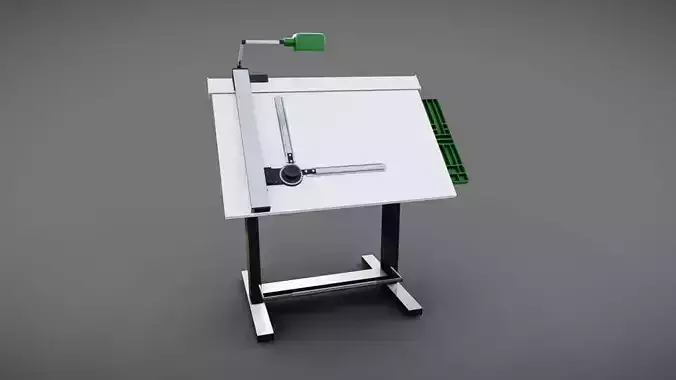 Drafting Table Low-poly 3D model