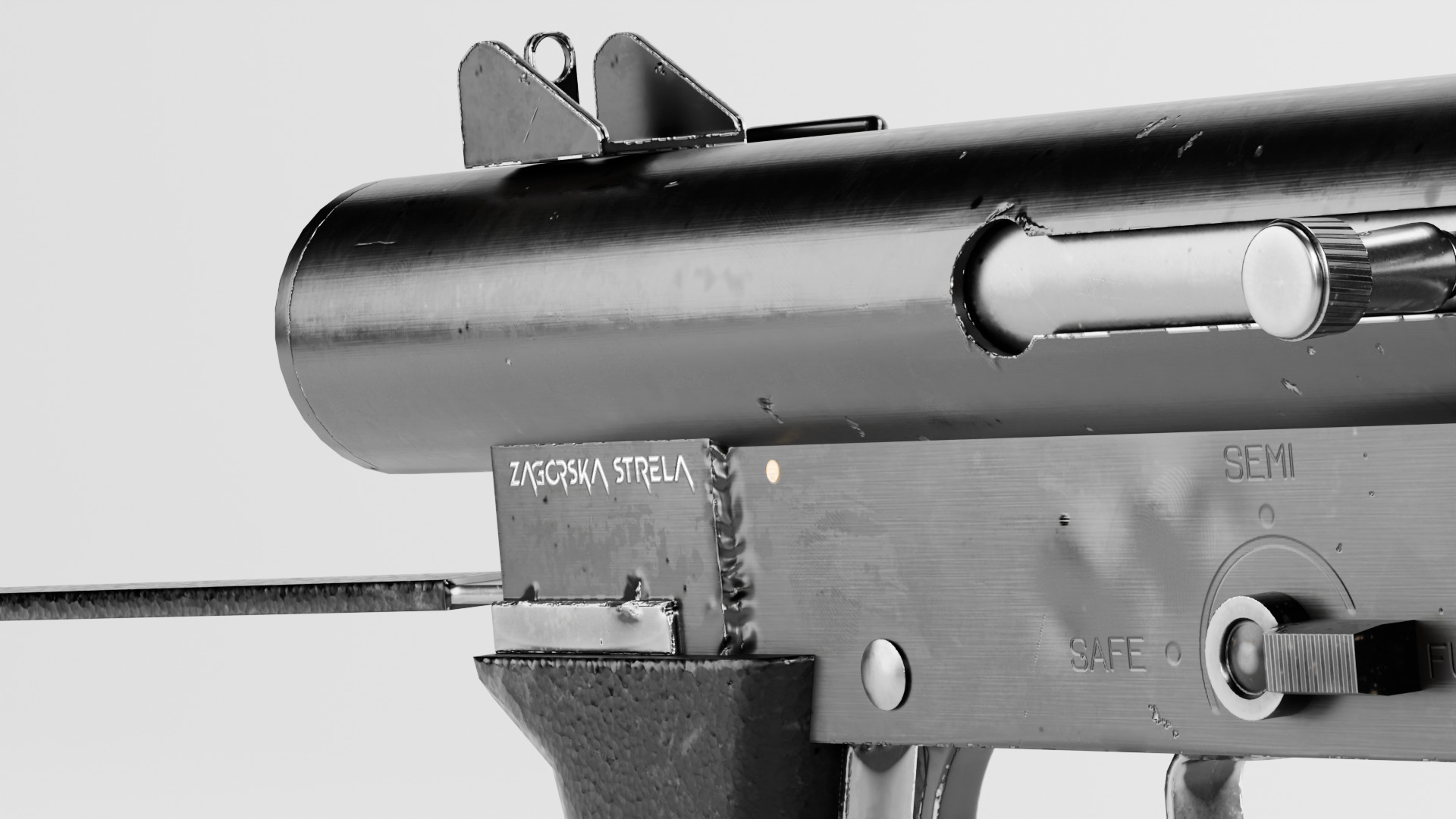 SMG M76 AUTOMATIC RIFLE SMITH WESSON LOW POLY Low-poly 3D model_15