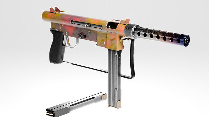 SMG M76 AUTOMATIC RIFLE SMITH WESSON LOW POLY Low-poly 3D model