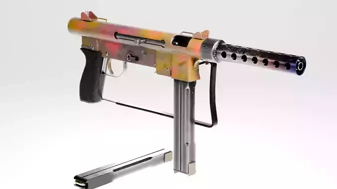 SMG M76 AUTOMATIC RIFLE SMITH WESSON LOW POLY