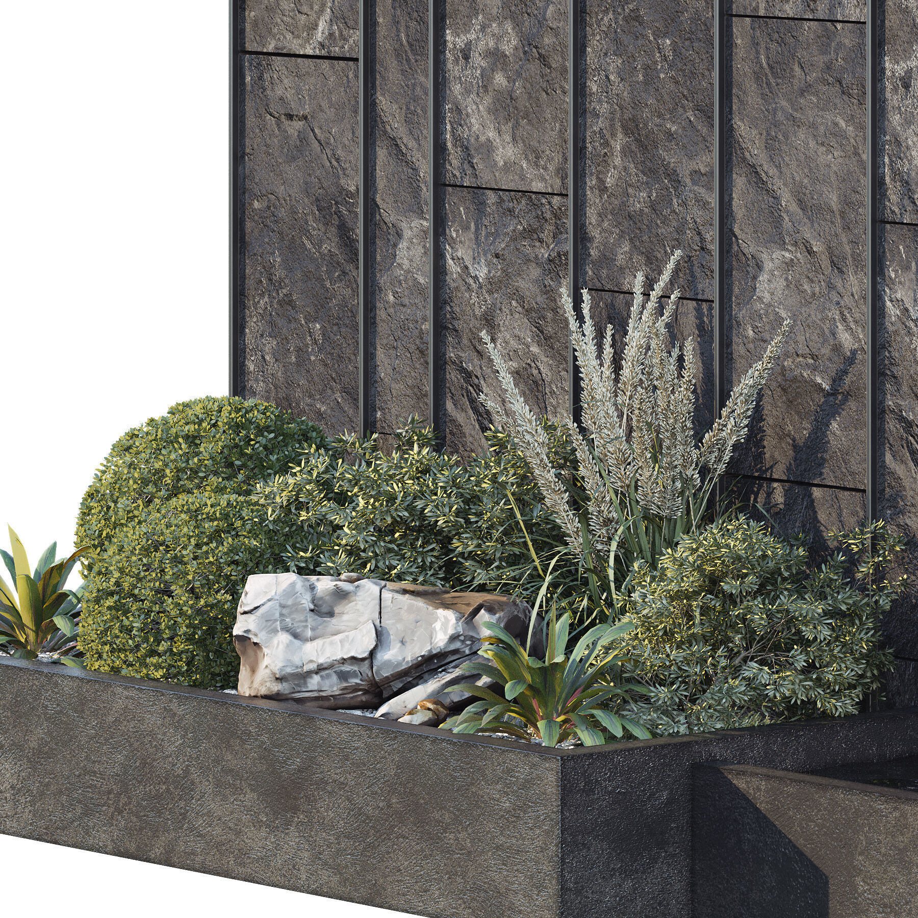 Waterfall fountains cascade 35 3D model_4