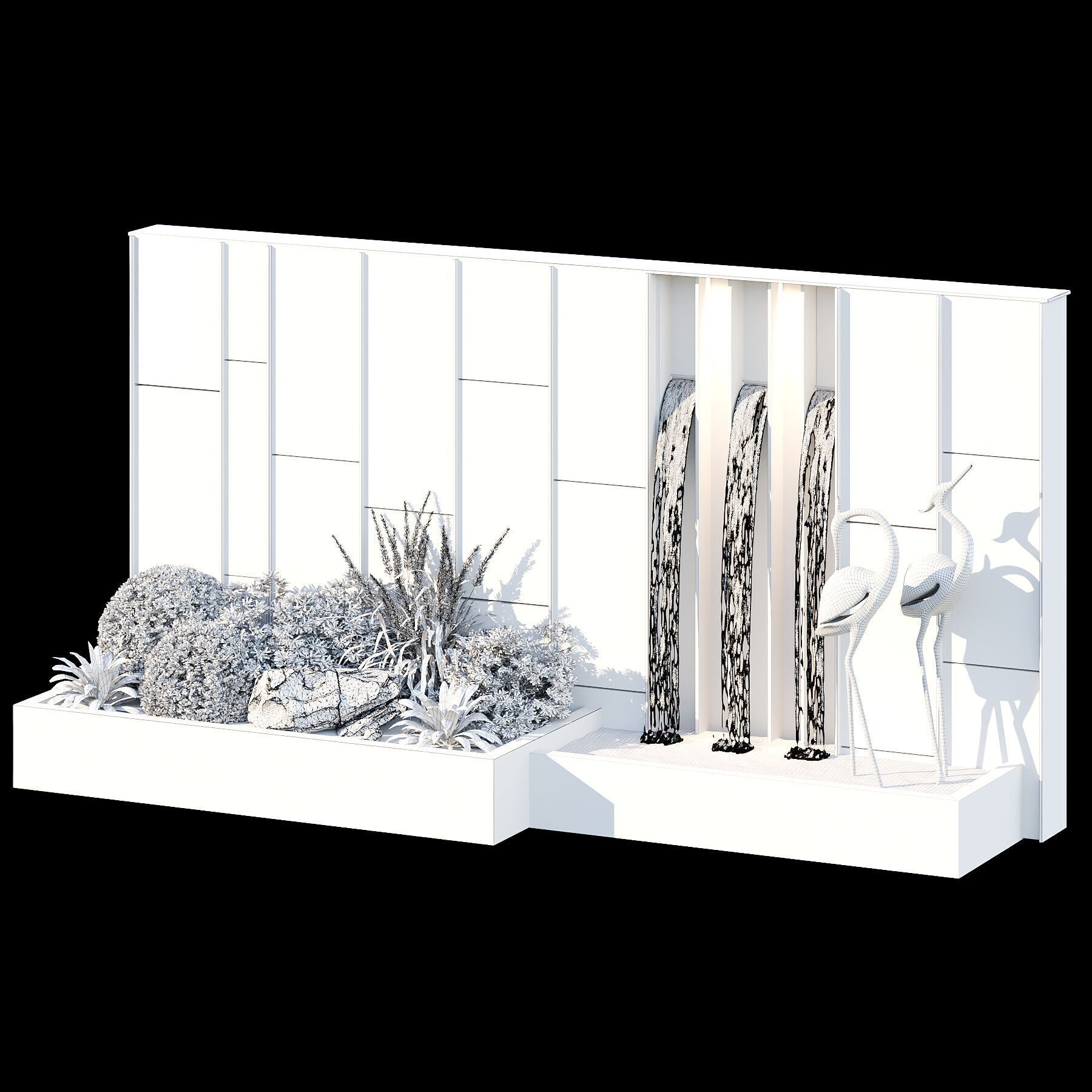 Waterfall fountains cascade 35 3D model_5