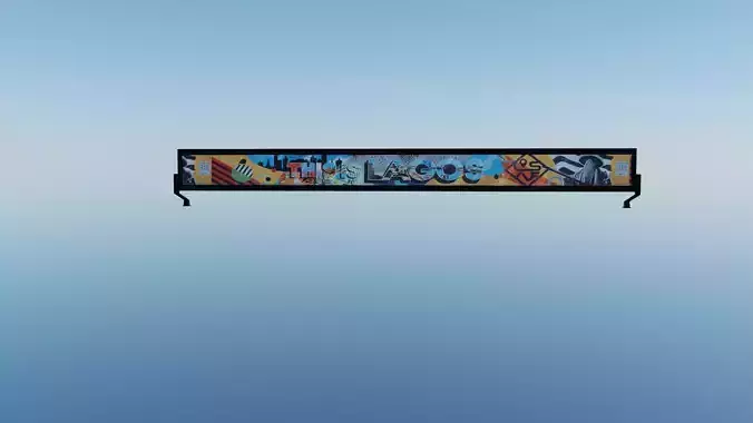 Long static billboard