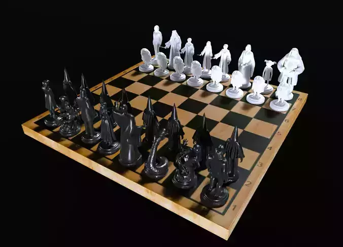 Harry Potter Chess set miniatures