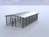 Leezenbox bicycle shelter with foundation Low-poly 3D model_1