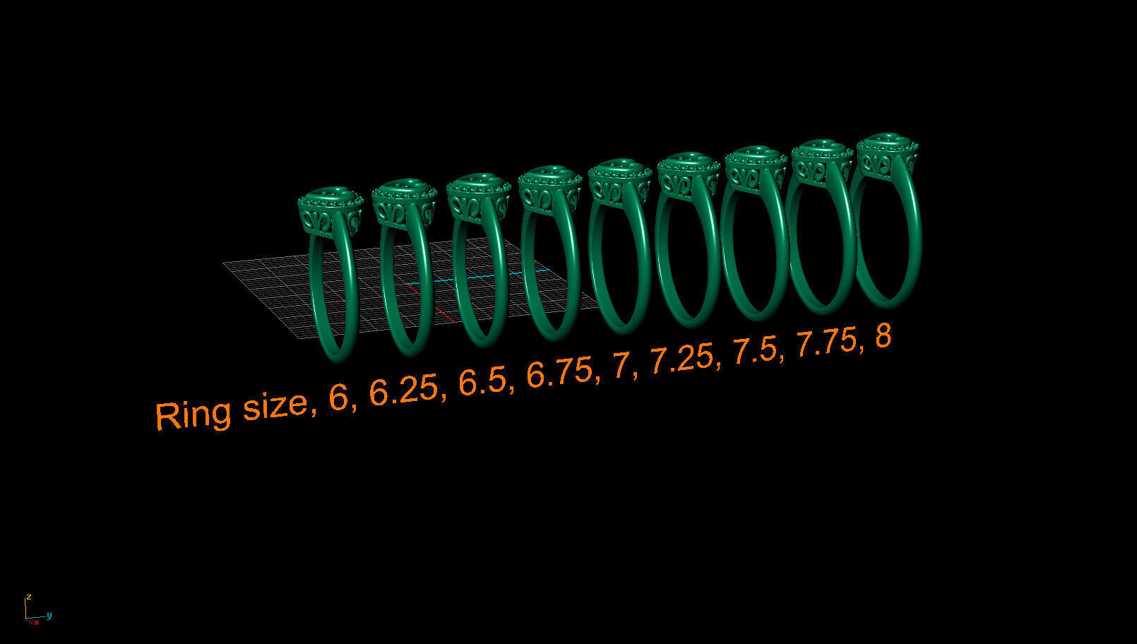 Ring 5374 3D print model_5